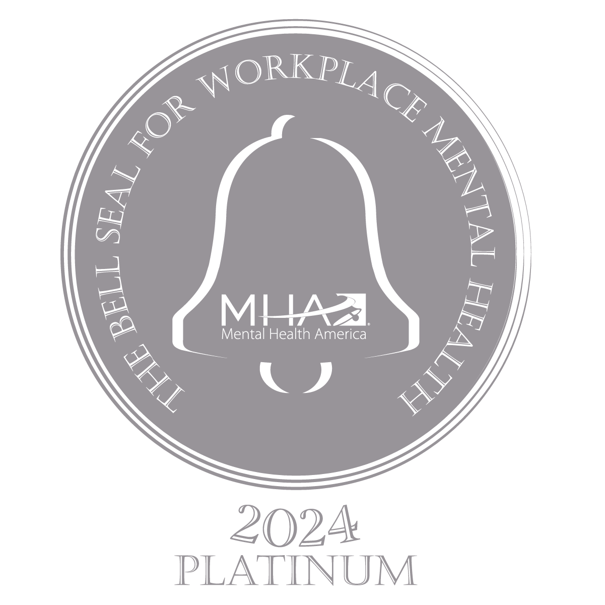 The Bell Seal for Workplace Mental Health - 2024 Platinum