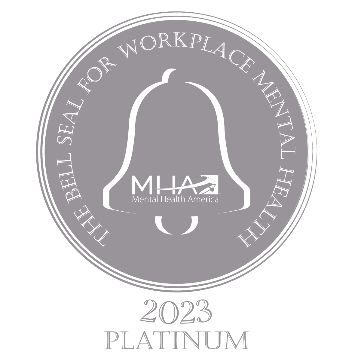 Nova Healthcare Administrators Awarded 2023 Platinum Bell Seal  for Workplace Mental Health from Mental Health America 